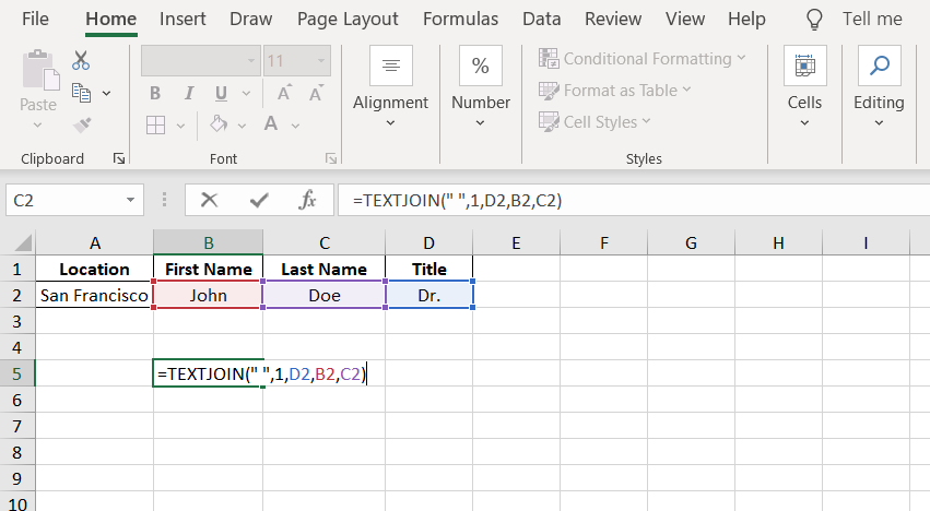 Text Functions Textjoin Learn Excel 0459